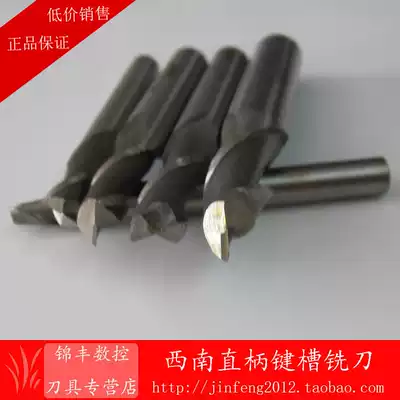 Southwest superhard high performance-to-price ratio straight shank keyway milling cutter 2 Edge 20 21 22 23 24 25 26 27 28 32