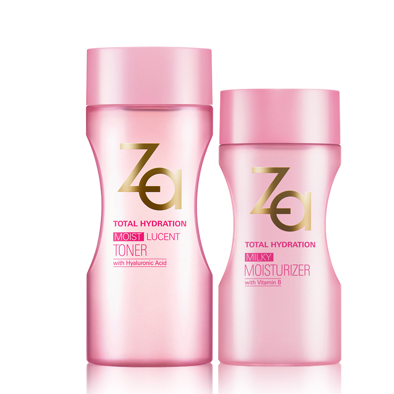 正品包邮  Za姬芮多元水活盈润水乳液套装 补水滋润