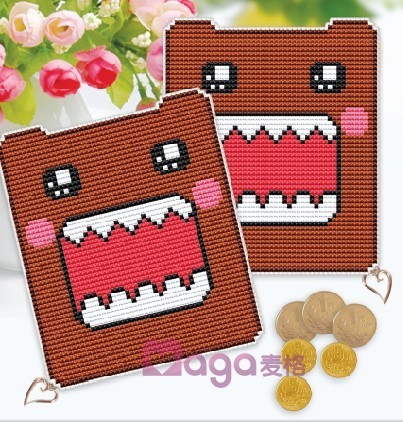 One piece (cross stitch material bag) coin purse small wallet cartoon 003 Duomojun