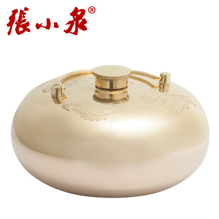 张小泉汤婆子 纯铜龙凤加厚汤婆子 冲水热水袋
