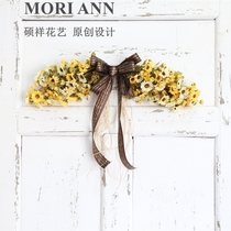 Simulation wreath door decoration wall ornaments Flower Vine door lintel mirror front flower wedding flower art home decoration simulation Daisy