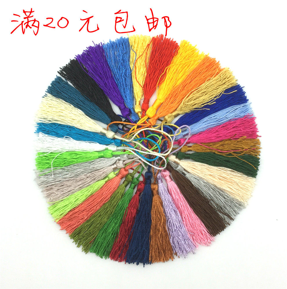 Chinese style bookmark tassel tassels ancient fan pendant decoration pendant handmade diy gift box invitation red envelope small hanging ear