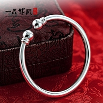 999 sterling silver bracelet handmade custom womens foot silver bracelet vintage round garlic noble concubine female bracelet silver jewelry