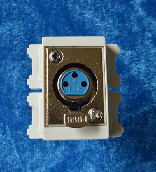 Type 120 Cannon mother seat Welding module Large three-hole microphone Welding socket Socket Wall Socket module