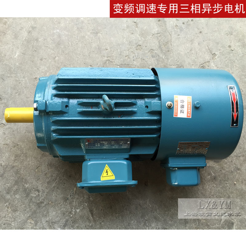 上海力超变频调速电机三相异步电动机YVF2-100L1-4 铜线2.2kw