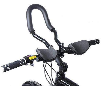 Bicycle rest handle mountain bike rest handlebar aluminum alloy rest handle integrated rest grip triathlon triathlon