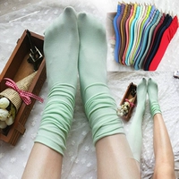 Mùa hè nhung mỏng vớ retro Nhật Bản vớ vớ Hàn Quốc thiết lập màu kẹo vớ nữ ống vớ vớ mắt cá chân