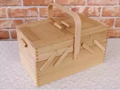 Japanese straight hair natural wood jewelry box Gem box Jewelry box Made in Japan Handmade