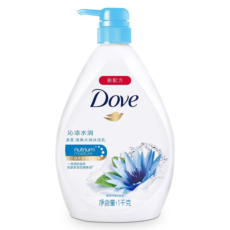 【天猫超市】Dove/多芬沐浴露沁凉水润沐浴乳1L 清爽水润 舒缓