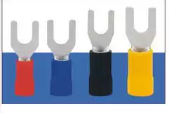 U-shaped insulated terminal PVC insulated lock fork row terminal