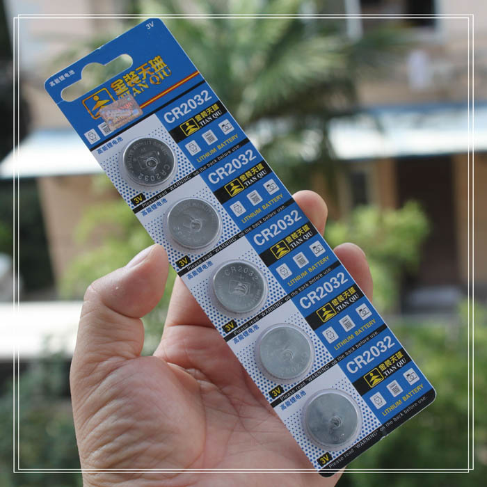 Sky Ball Gold CR 2032 5pcs button battery 3V lithium battery motherboard mosquito repellent electronic scale