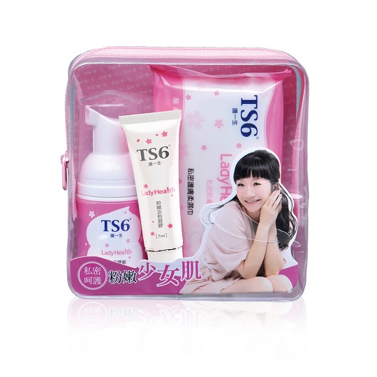 TS6洁净粉嫩旅行组(洁净慕斯+粉嫩淡色凝胶+私密护肤柔湿巾)