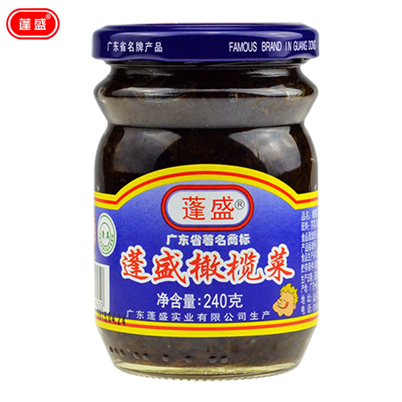 【天猫超市】潮汕特产蓬盛橄榄菜240g/瓶 玻璃罐装 下饭菜$