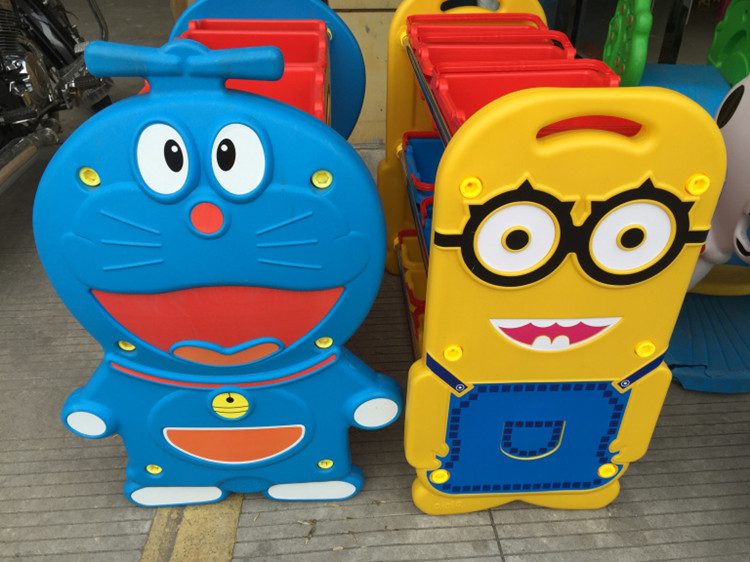 Doraemon Little Yellow Man Plastic Toy Cabinet Storage Rack Kindergarten Household Children's Toy Cabinet Storage Rack