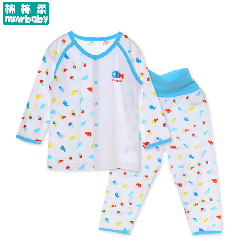断码清仓棉棉柔宝宝护肚裤内衣套装儿童睡衣长袖婴儿衣服春秋童装
