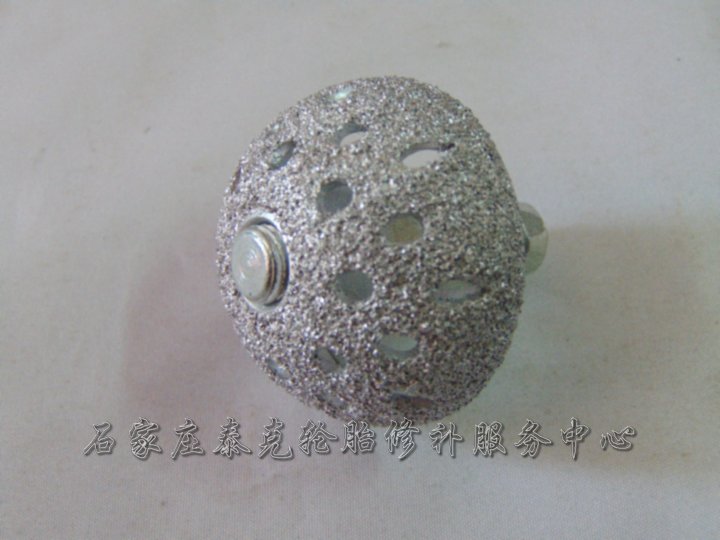 Midnumber flat oxidized aluminium alloy grinding head tyre rubber grinding tool pneumatic tool tire repair hard wound