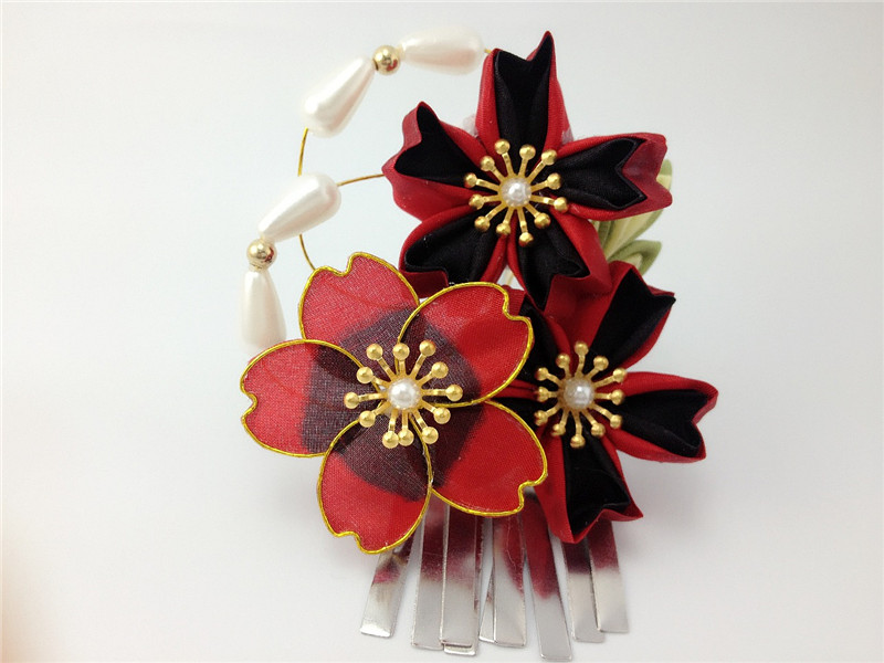 And wind hair classic flow Su hair DIY Japanese and cloth cloth - hair - decorated headdress