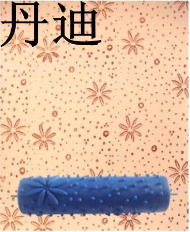 7 inch wallpaper paint brush wall printing roller diatom mud laminate tool liquid wallpaper paint print roller EG060