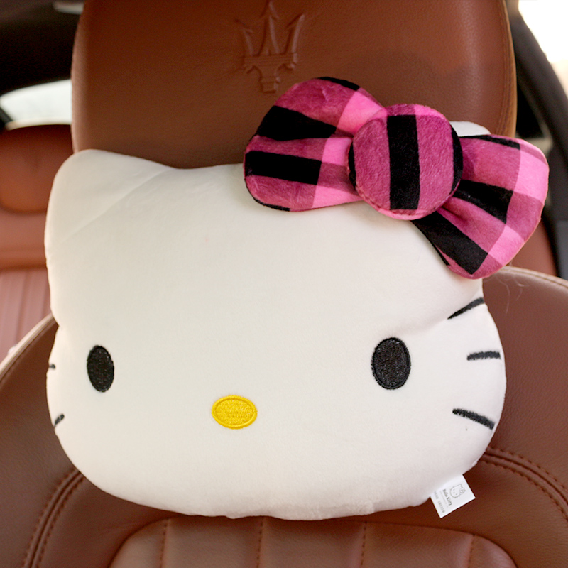 Hello Kitty Car Headrest Neck Pillow Cute Cartoon Car Seat Pillow