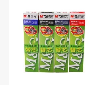 Morning light 6102 Water-based pen core 0 5mm neutral pen core (black red blue) morning light pen core 20 price