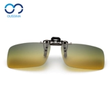 День и ночь использование поляризованных зеркальных клипов миопия мужская и женская вождение ночное зеркальное зеркало зажимы солнцезащитные очки