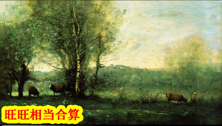 Curo high-definition oil painting Impressionism Babisong painting Piestro Piazzeatro painting The big picture material Tukup