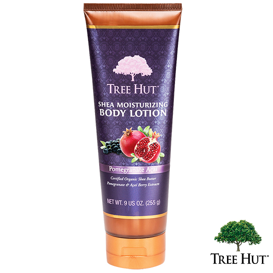 台湾官网直邮进口Tree Hut树上小屋滋润身体乳-红石榴巴西莓香味