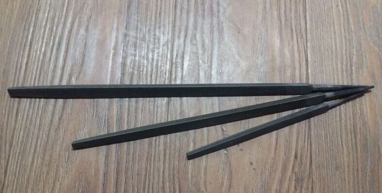 Shanghai working triangle filing 8-inch 200mm filing knife pliers Workers file coarse teeth medium teeth high carbon steel