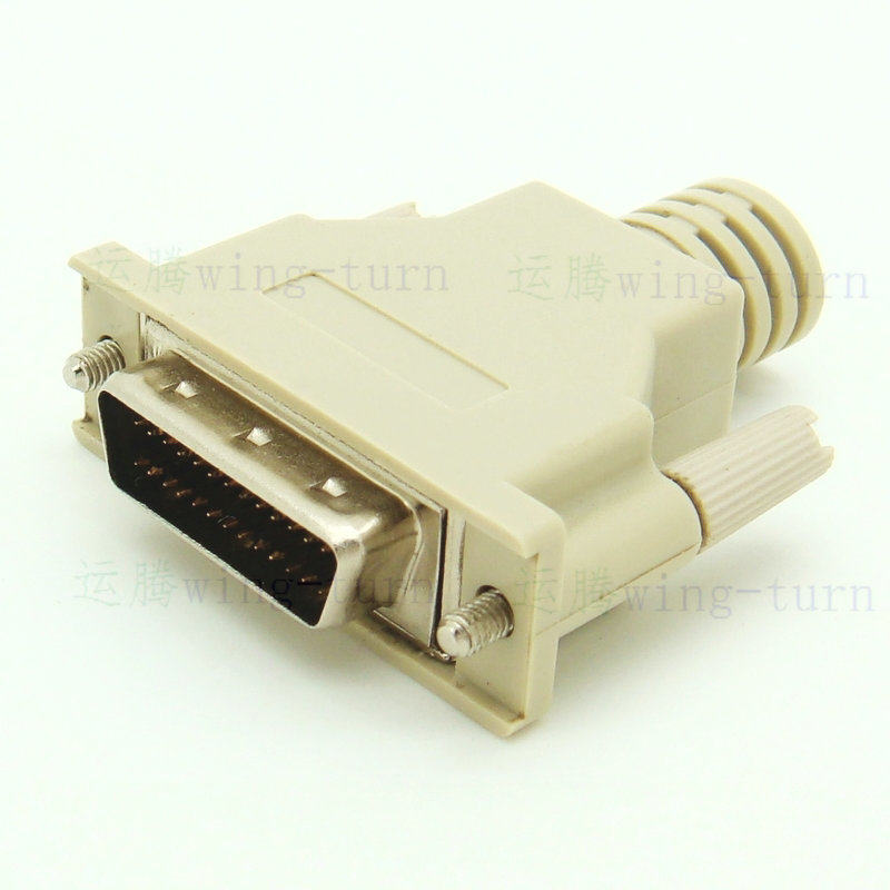 Totem FMD26M-BJ-AS SCSI plug HPDB26 male head plastic shell 26 core public pressure line connector