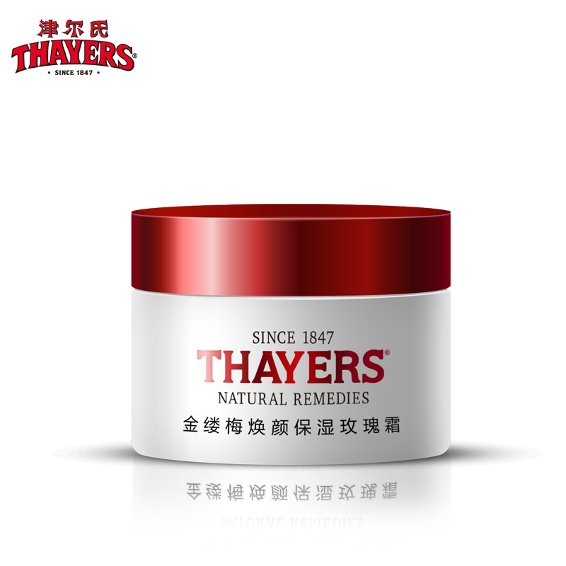 THAYERS津尔氏 金缕梅焕颜保湿玫瑰霜50g 补水霜女冬季滋润面霜