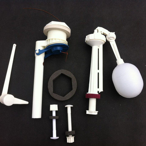 Old-style two-piece flush toilet accessories toilet cleaning appliance front wrench floating ball tank fittings pull rope sewer