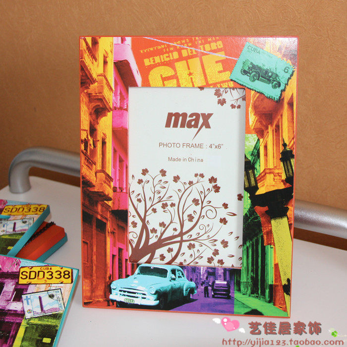 Crown cartoon wooden minimalist modern children creative rectangular like frame photo frame photo wall 6 inch clear cabin