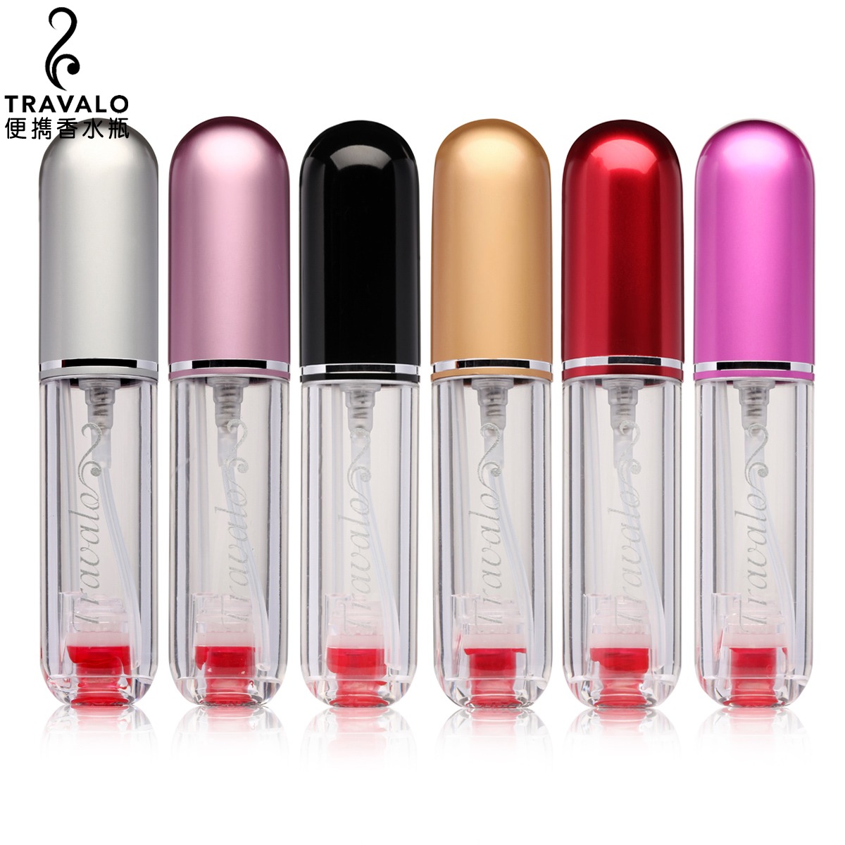 Travalo PURE 便携香水瓶 5ml 可充喷雾香水分装瓶 全透明款6色
