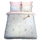 Mỹ Tianyuan Shu nữ thời trang công chúa nhỏ tươi hoa bông denim bông 1.5 / 1.8m Bộ đồ giường - Bộ đồ giường bốn mảnh bộ drap giường 1m6 Bộ đồ giường bốn mảnh