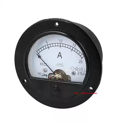 Round pointer type DC ammeter 65C5 5A 10A 30A 20A 50A round DC ammeter