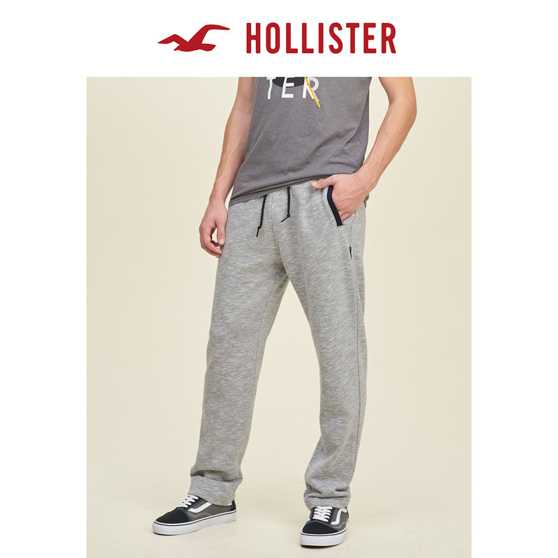 Hollister 撞色饰边抓绒运动裤 男 112323