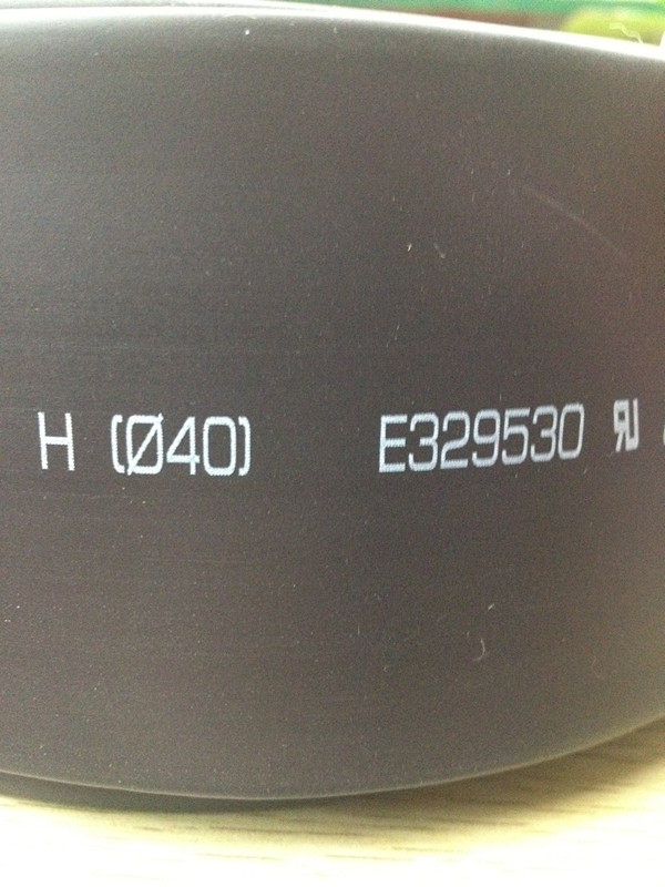 Volida 40mm black heat shrinkable tube heat shrinkable casing environmental protection insulation ROHS UL recognized 50 meters roll