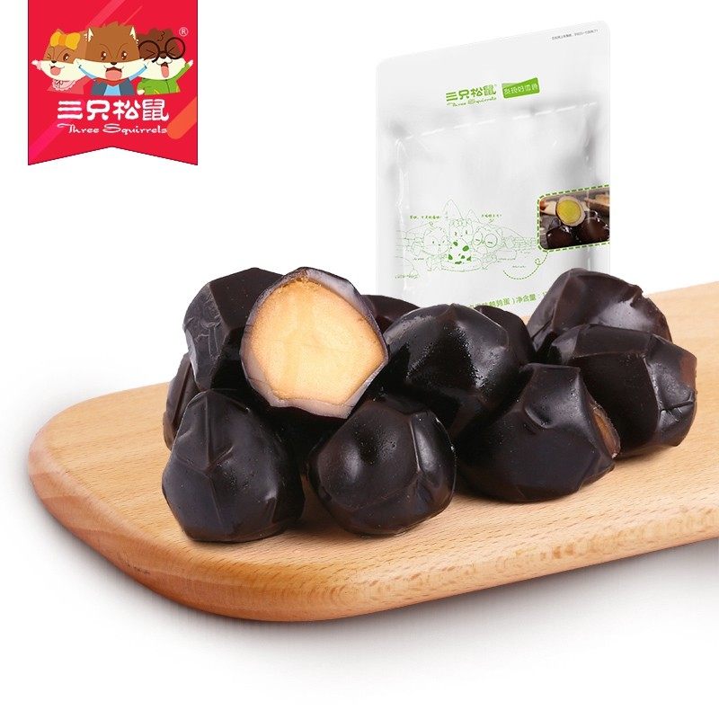 【天猫超市】三只松鼠卤香铁蛋蛋136g休闲零食特产卤蛋鹌鹑蛋小吃