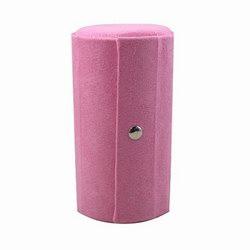 台湾官网直邮进口【麂皮圆柱】多功能首饰珠宝盒/粉