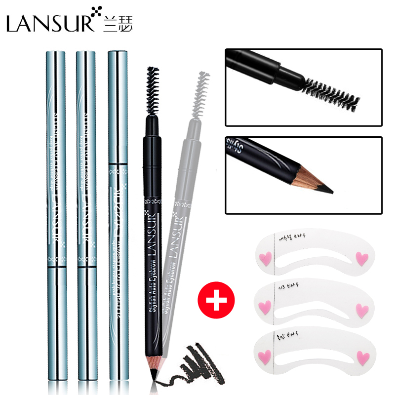 LANSUR/兰瑟完美写意眉笔1.2g专柜正品一字眉 防水持久防汗不晕染