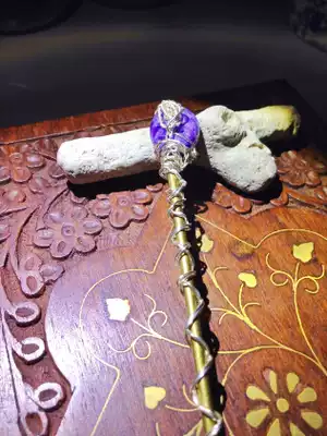 Already out(back to that era No 80)JO's winding art Purple Dragon crystal hairpin lone product
