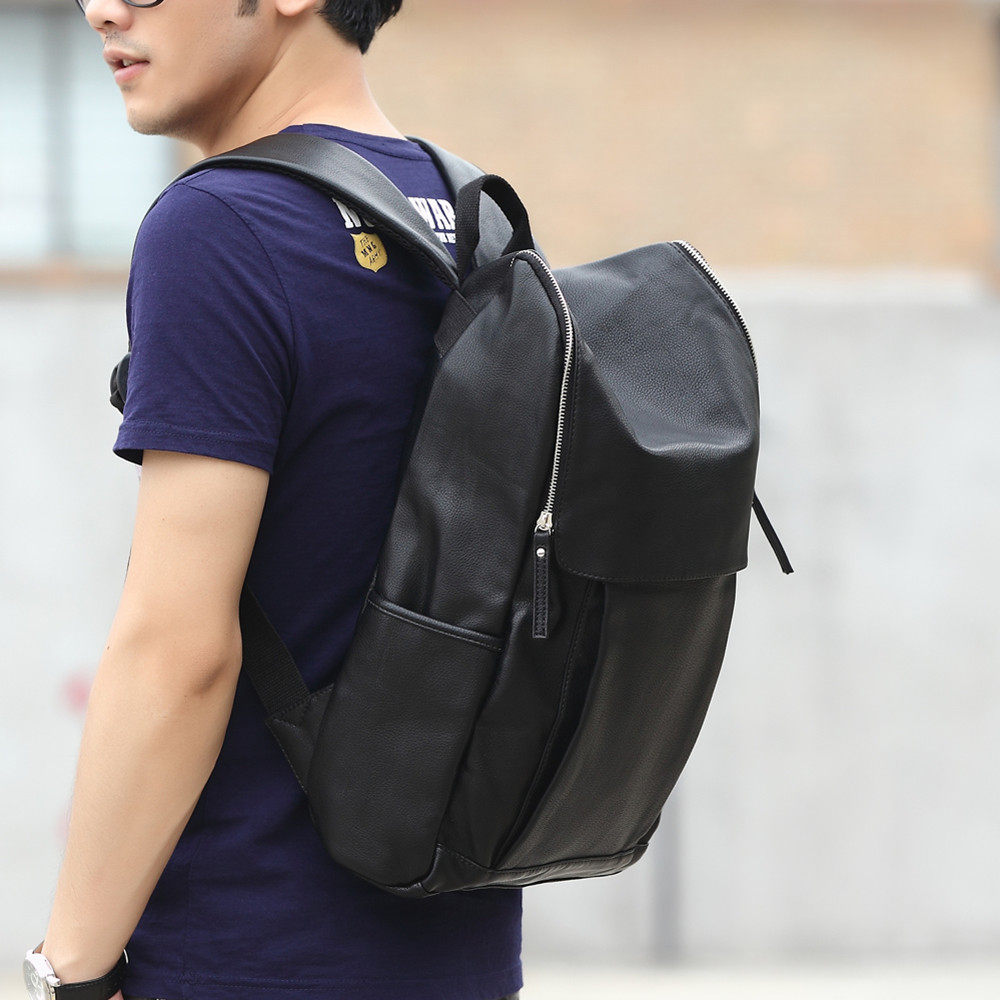 New Korean version of the trend men's shoulder large backpack British large-capacity travel student leisure school bag computer bag