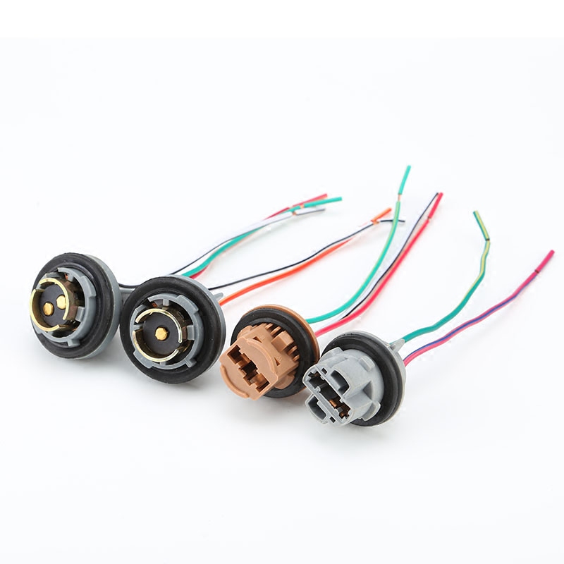 1157 1156 T20 Double wire monofilament lamp holder P21 5W W21 5W Brake light direction light socket