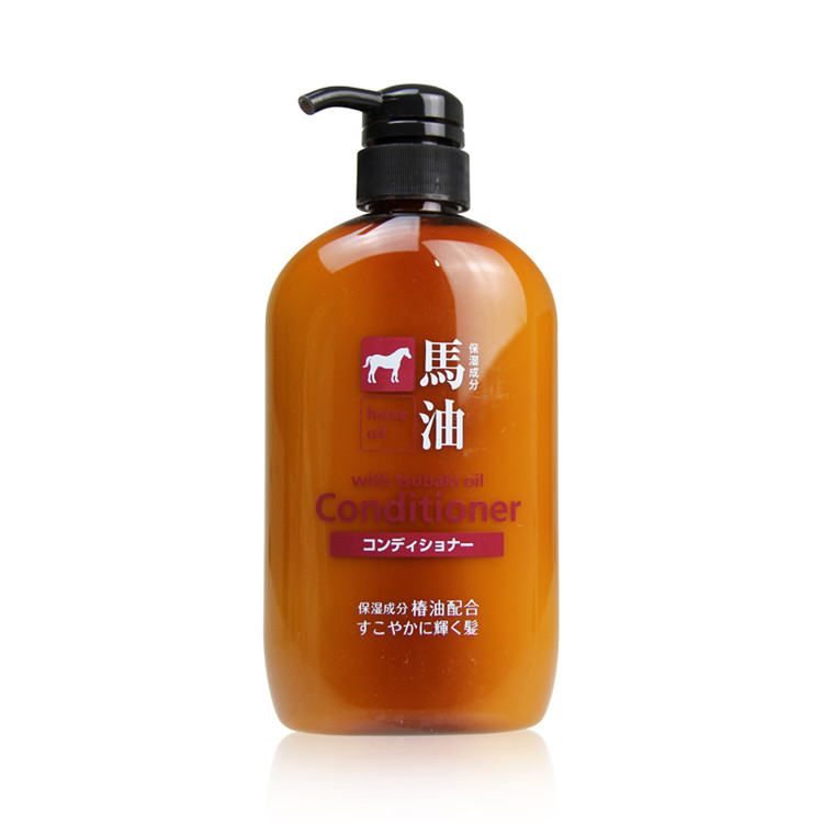 Horse Oil 熊野油脂无硅弱酸性马油护发素滋养600ml