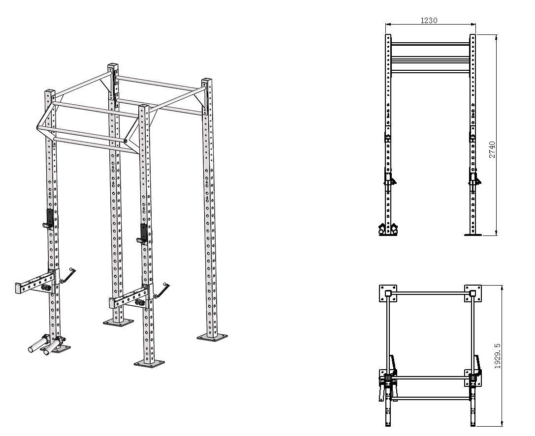 Physical frame squat frame Safety bench press frame Multi-function training frame Comprehensive training frame