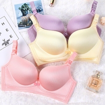 Wire Drawing Front Open Buttoned Bra Breastfeeding Pregnancy Lingerie Mommy Feeding Bra Clothing Pampo Cream Coalesque with type No steel ring