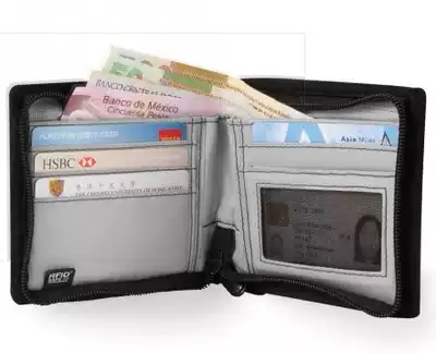 Pacsafe RFIDsafe Z100 Anti-theft iron chain Folding wallet ID bag wallet