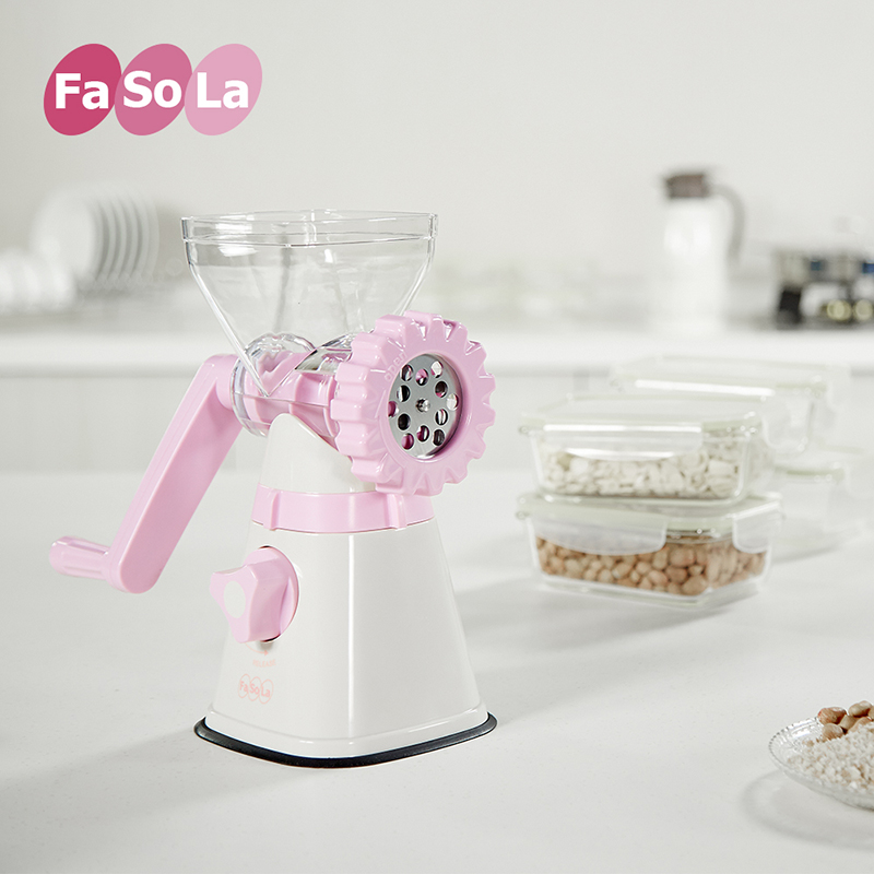 FaSoLa多功能绞肉机 手动家用碎菜机 不锈钢切菜肉馅辣椒机碎肉宝