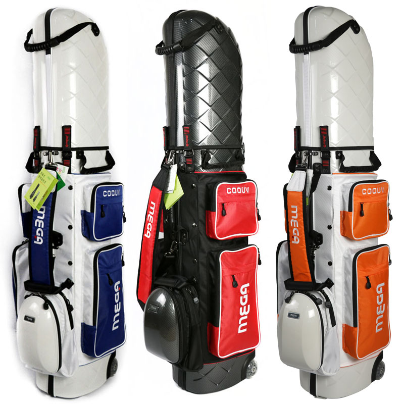 New Mega Mega Golf Hard Shell Ball Bag with Wheels Hard Shell Travel Air Bag