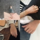 S925 sterling bạc ngón trỏ nhẫn nữ thủy triều người tối giản gió retro chuỗi xoắn mở vòng quà tặng trang sức Hàn Quốc nhẫn cặp bạc Nhẫn